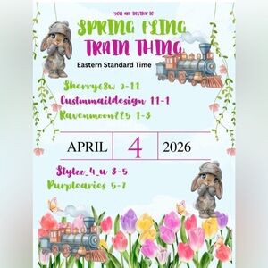 Spring Fling Train Event Flyer - 4/4/26